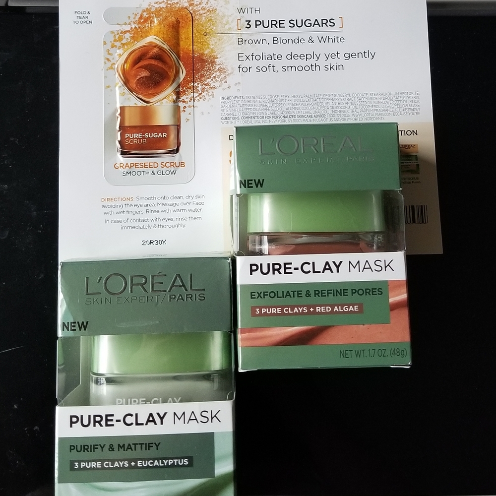 L'oreal Paris Pure Clays Mask Set